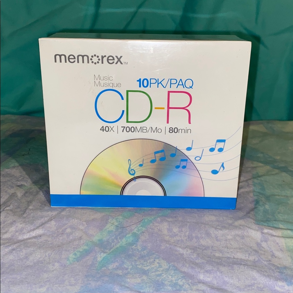 Memorex CD-R 10 Pack New/Sealed 40x 700MB 80 minutes 2000s